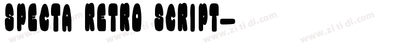 Specta Retro Script字体转换